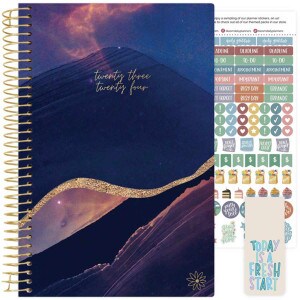 Bloom Daily Planner AY23-24 Midnight Mountains